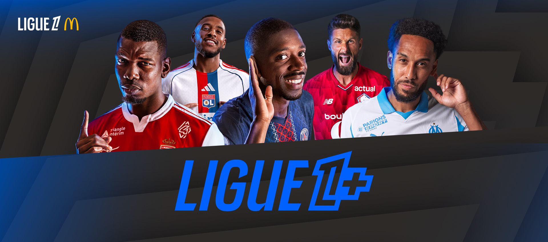 Joueurs de la Ligue 1 McDonald's avec Ligue 1+