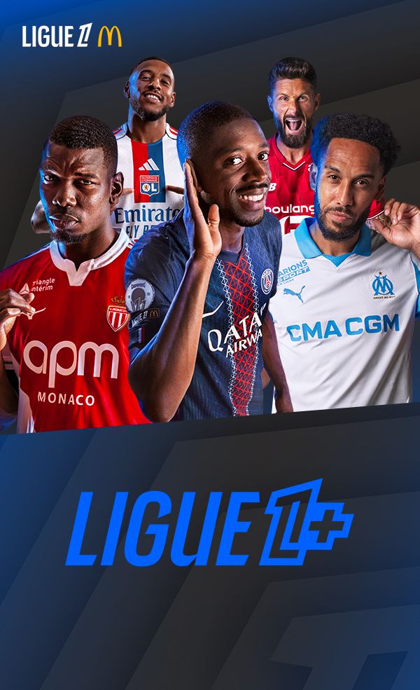 Joueurs de la Ligue 1 McDonald's avec Ligue 1+