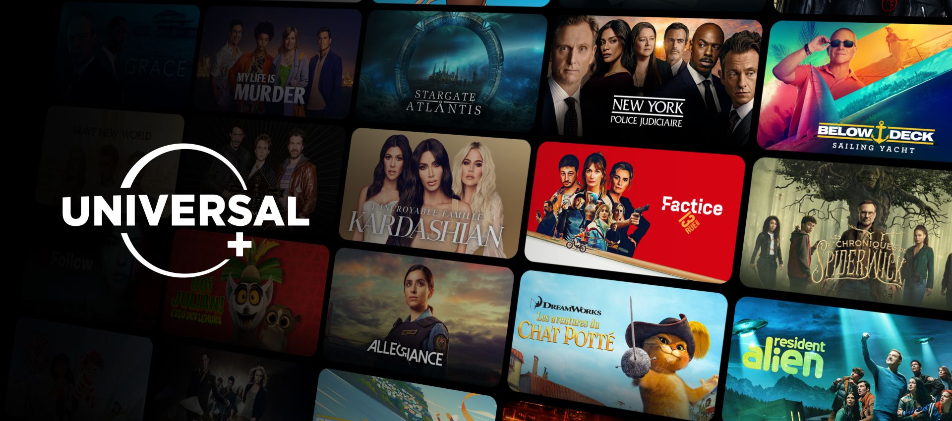 Les chaines Universal+ incluses sur votre Freebox