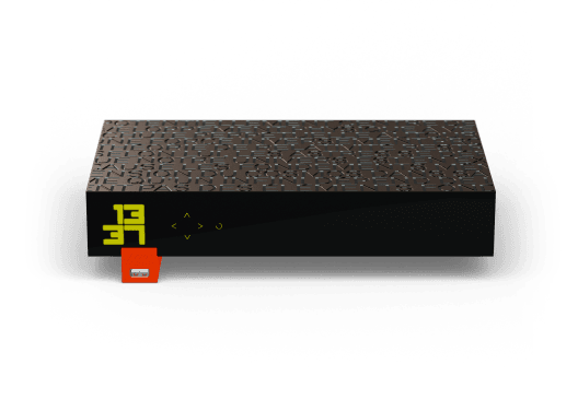 Freebox Révolution Light vue d'en haut-face