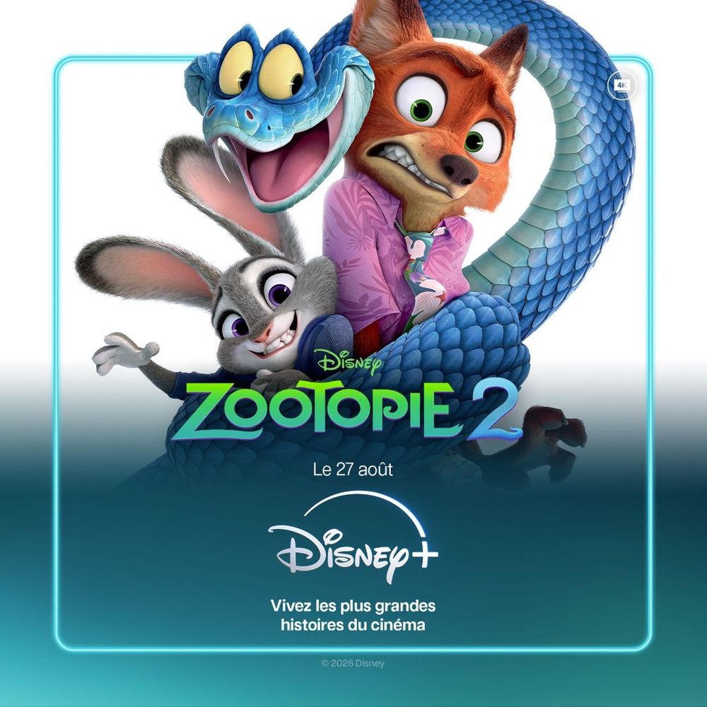 Affiche Zootopie 2 Disney+