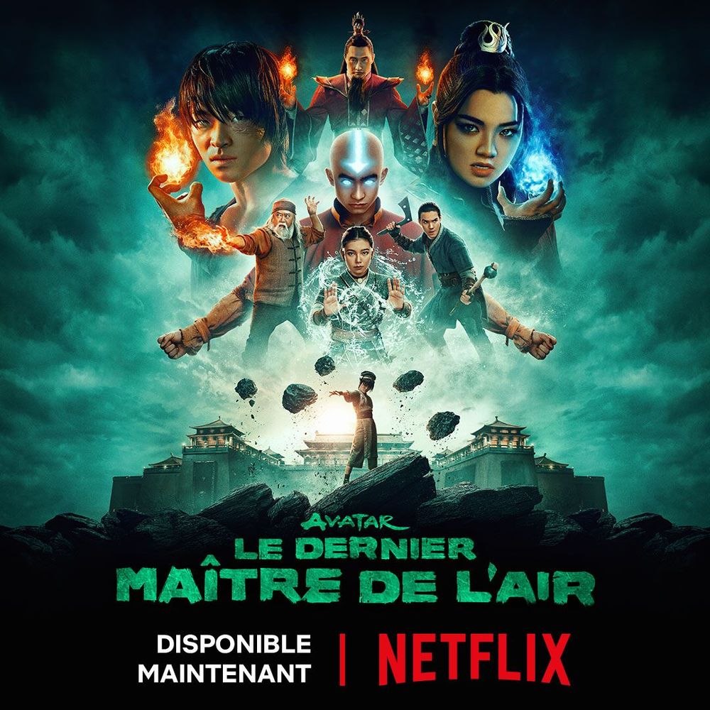 Affiche Avatar : le dernier maître de l'air saison 2 disponible sur Netflix
