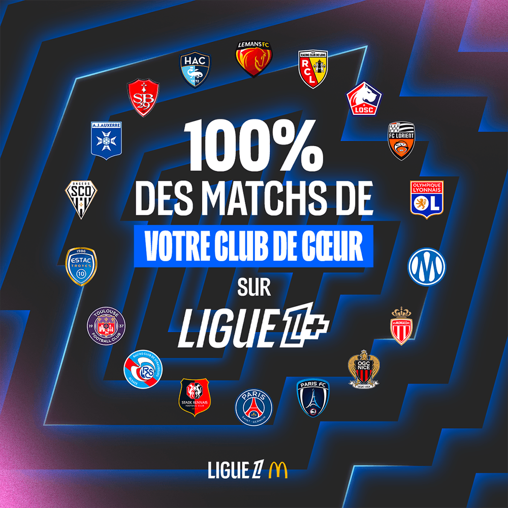 Ligue 1+ : 9 matchs en direct et en exclusivité