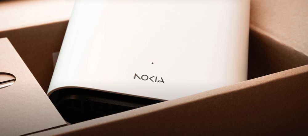 Box 5G Nokia dans son emballage carton recyclable
